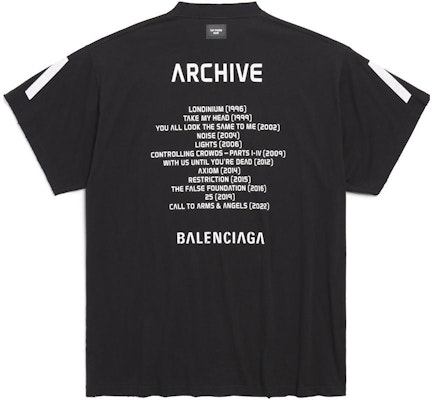 Camiseta Unisex Balenciaga Logo Oversize Cuello Redondo. 739028TQVA11569 Lookbook Camiseta Unisex Balenciaga Logo Oversize Cuello Redondo. 739028TQVA11569