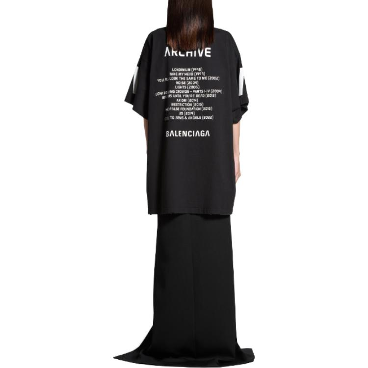 Purchase Camiseta Unisex Balenciaga Logo Oversize Cuello Redondo. 739028TQVA11569