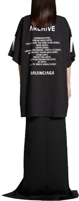 Camiseta Unisex Balenciaga Logo Oversize Cuello Redondo. 739028TQVA11569 Purchase Camiseta Unisex Balenciaga Logo Oversize Cuello Redondo. 739028TQVA11569