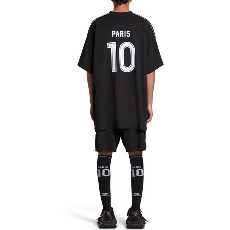 Balenciaga Logo Print Oversized Unisex Crewneck T-Shirt Casual Wear. 777705TPVR51070 圖 5