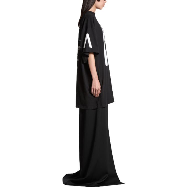 Details for Camiseta Unisex Balenciaga Logo Oversize Cuello Redondo. 739028TQVA11569