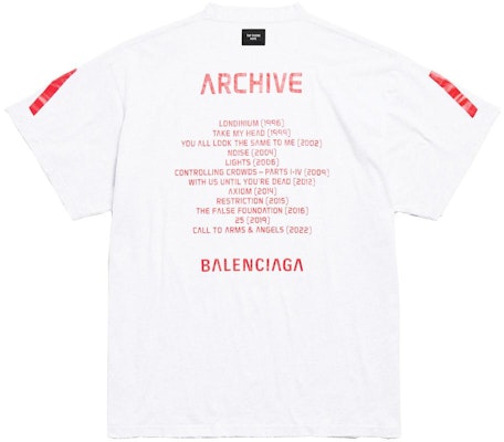 Camiseta Unisex Balenciaga Logo Oversize Cuello Redondo. 739028TQVA11569 Sizing Camiseta Unisex Balenciaga Logo Oversize Cuello Redondo. 739028TQVA11569