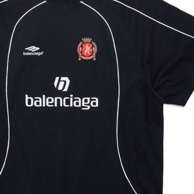 Balenciaga Logo Print Oversized Unisex Crewneck T-Shirt Casual Wear. 777705TPVR51070 圖 7