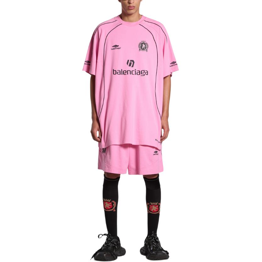 Balenciaga Logo Print Oversized Unisex Crewneck T-Shirt Casual Wear. 777705TPVR51070 圖 10