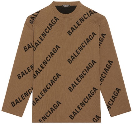 Balenciaga Logo Cetakan Pullover Sweater Coklat. 657401T32002900 Buy Balenciaga Logo Cetakan Pullover Sweater Coklat. 657401T32002900