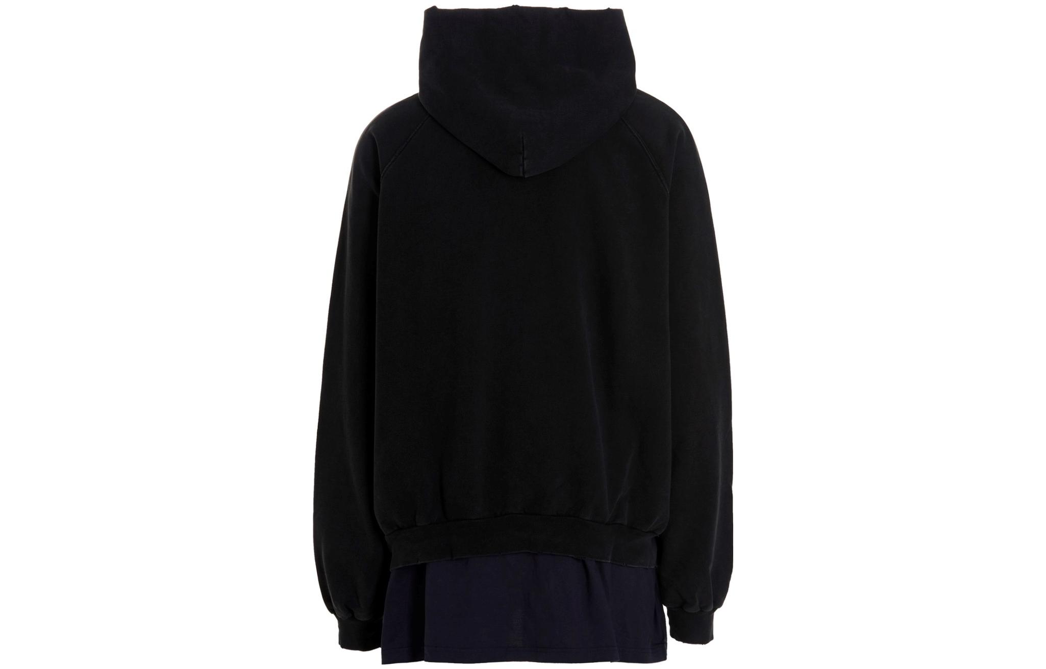 Lookbook Balenciaga Logo Print Pullover Sweatshirt Unisex Regular Fit Black. 720406TNVV11070