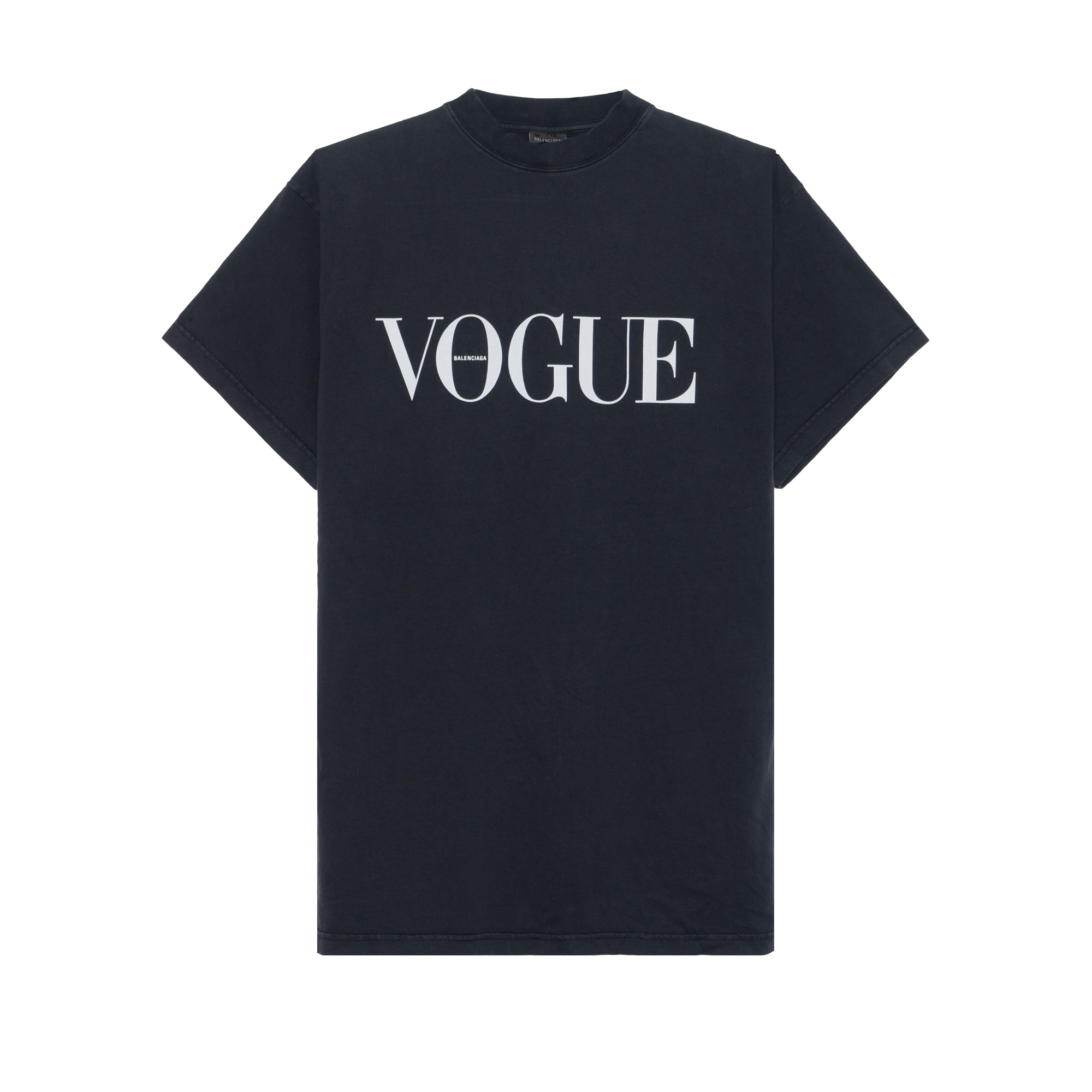 Balenciaga Logo Print Short Sleeve Crewneck T-Shirt Unisex Black. 787349TRVL89374