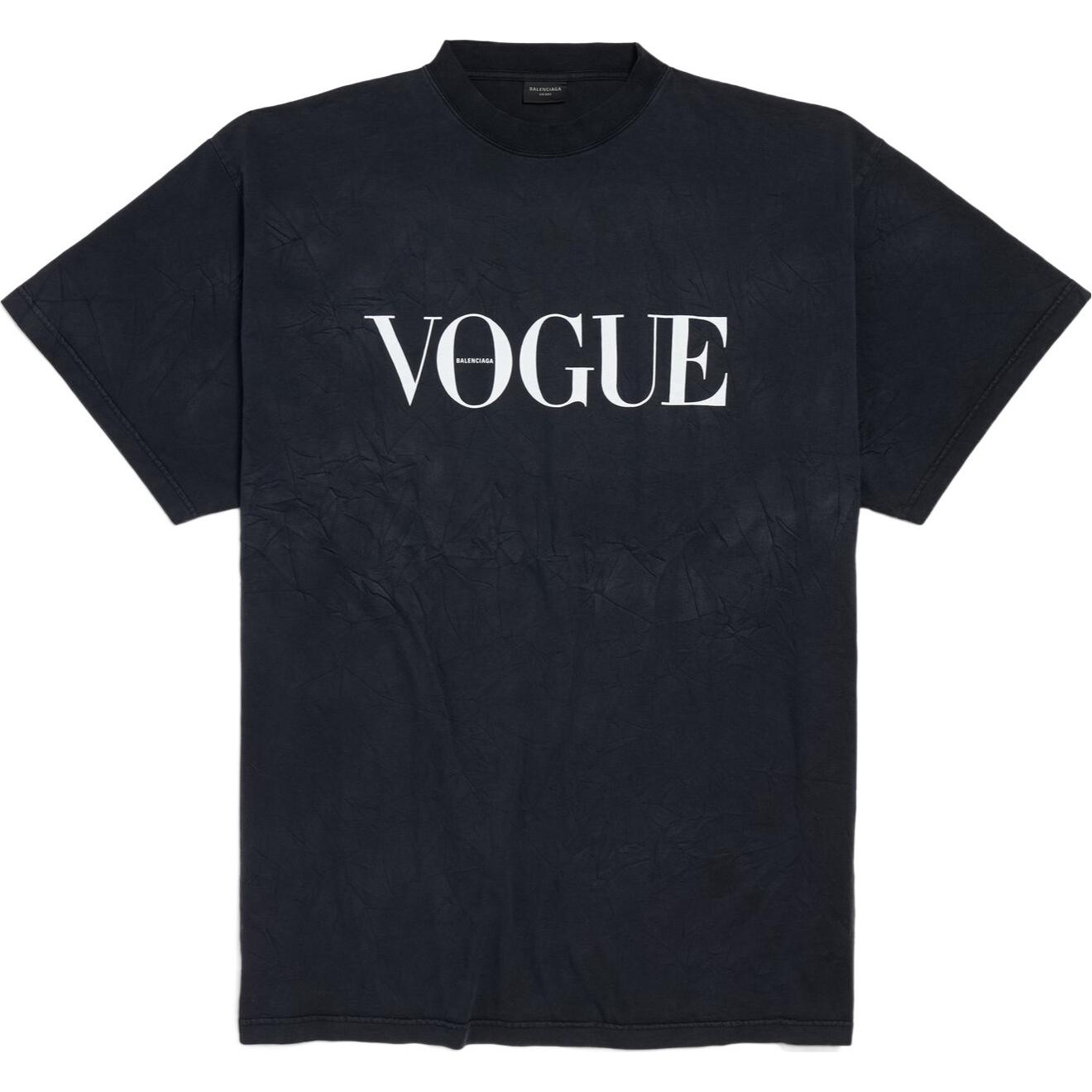 Balenciaga Logo Print Short Sleeve Crewneck T-Shirt Unisex Black. 787349TRVL89374 圖 4