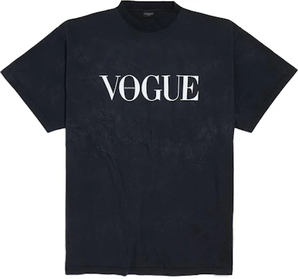 Balenciaga 黑色短袖圓領Logo印花T恤 男女款. 787349TRVL89374 Shop Balenciaga 黑色短袖圓領Logo印花T恤 男女款. 787349TRVL89374