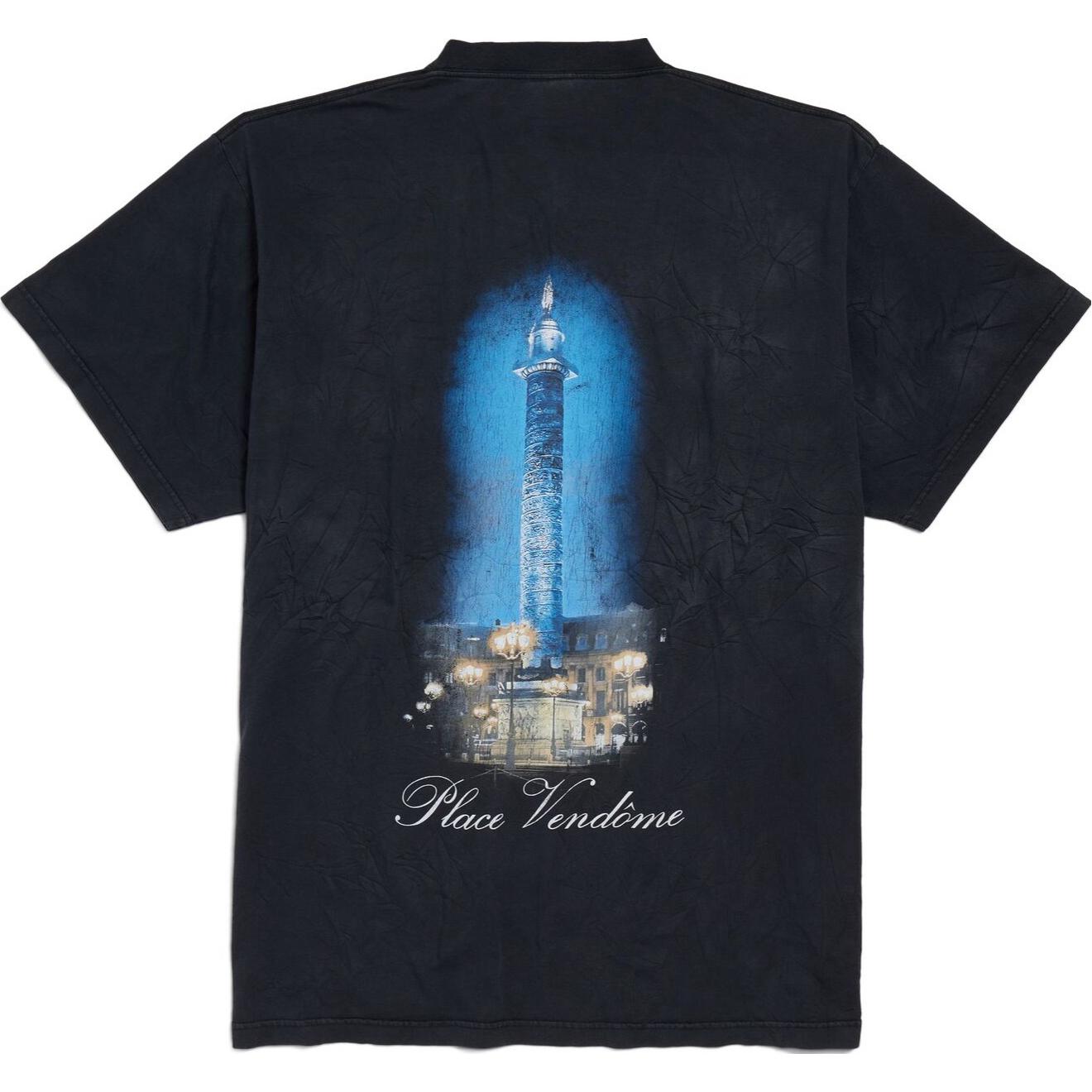 Balenciaga Logo Print Short Sleeve Crewneck T-Shirt Unisex Black. 787349TRVL89374 圖 5