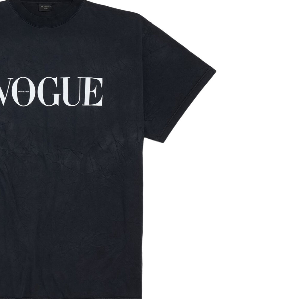 Balenciaga Logo Print Short Sleeve Crewneck T-Shirt Unisex Black. 787349TRVL89374 圖 6