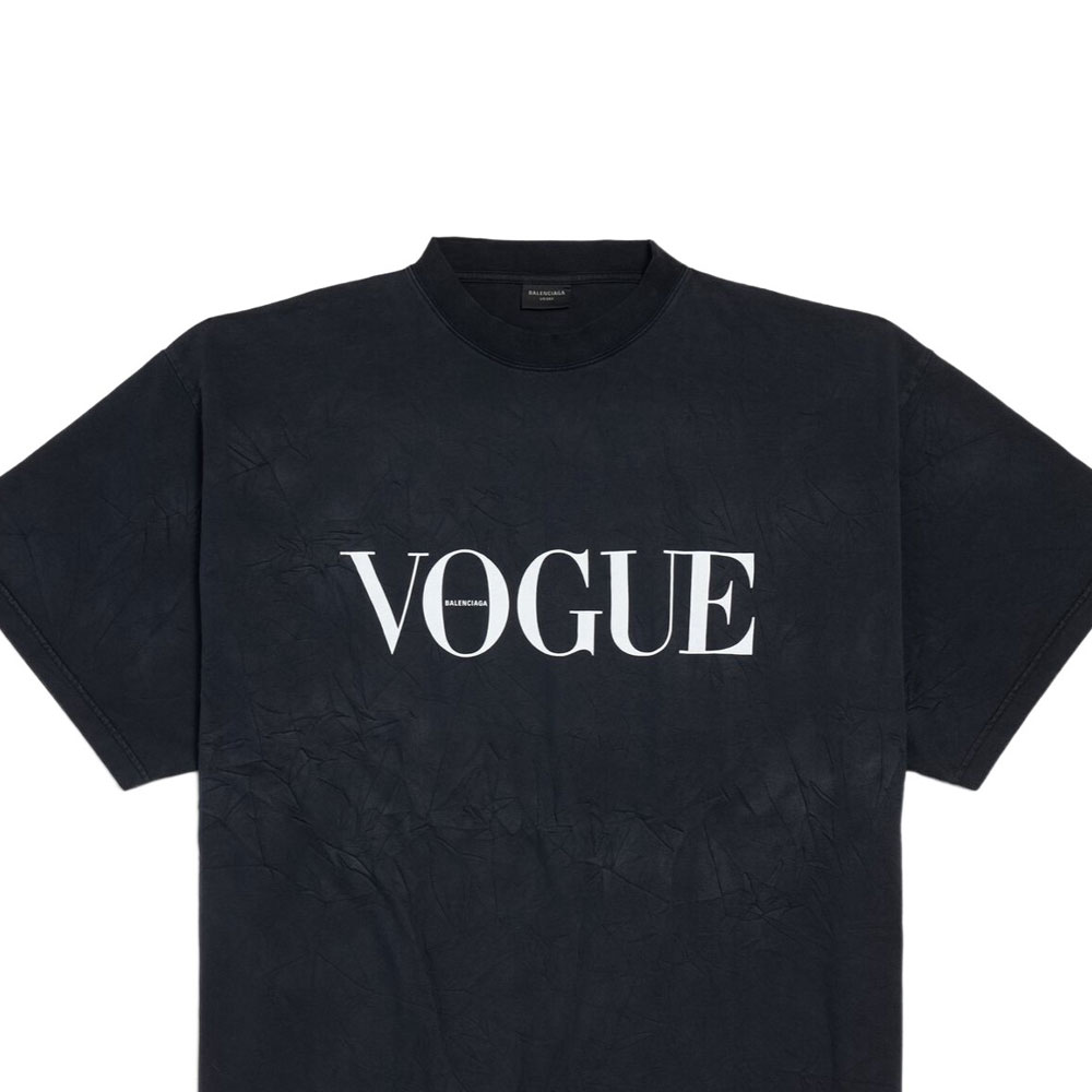 Balenciaga Logo Print Short Sleeve Crewneck T-Shirt Unisex Black. 787349TRVL89374 圖 7