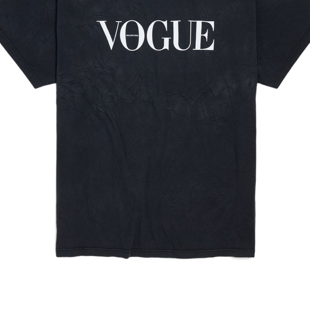 Balenciaga Logo Print Short Sleeve Crewneck T-Shirt Unisex Black. 787349TRVL89374 圖 9