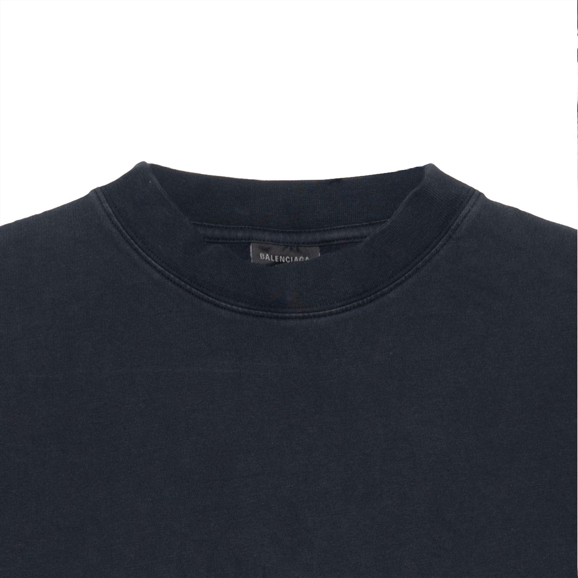 Balenciaga Logo Print Short Sleeve Crewneck T-Shirt Unisex Black. 787349TRVL89374 圖 10