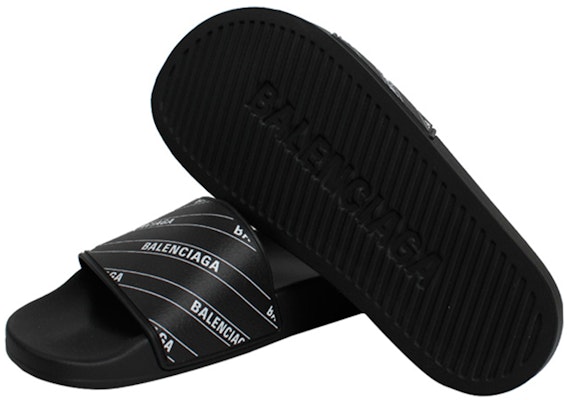 Balenciaga Logo Print Slides 'Black' 578935-W1S90-1006 Purchase Balenciaga Logo Print Slides 'Black' 578935-W1S90-1006
