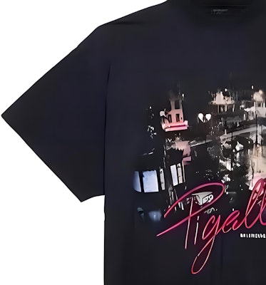 Balenciaga Logo Print Unisex Black Crewneck Casual T-Shirt Regular Fit 809122TVQO11041 Sizing Balenciaga Logo Print Unisex Black Crewneck Casual T-Shirt Regular Fit 809122TVQO11041