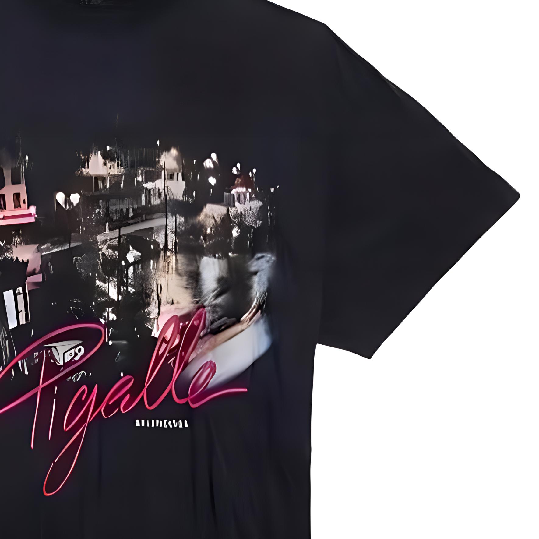 Cheap Balenciaga Logo Print Unisex Black Crewneck Casual T-Shirt Regular Fit 809122TVQO11041