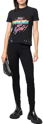 巴黎世家 男女黑色Logo印花短袖T恤 標準版型。 612964TMVH31055 Lookbook 巴黎世家 男女黑色Logo印花短袖T恤 標準版型。 612964TMVH31055