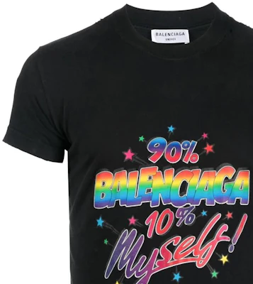 巴黎世家 男女黑色Logo印花短袖T恤 標準版型。 612964TMVH31055 Details for 巴黎世家 男女黑色Logo印花短袖T恤 標準版型。 612964TMVH31055