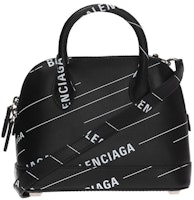 Balenciaga Logo Print Ville Shoulder Bag XXS Black Balenciaga Logo Print Ville Shoulder Bag XXS Black