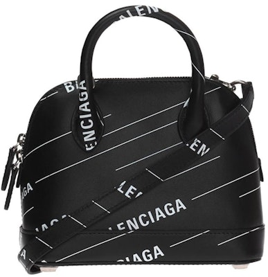 Balenciaga Logo Print Ville Shoulder Bag XXS Black Buy Balenciaga Logo Print Ville Shoulder Bag XXS Black