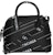Balenciaga Logo Print Ville Shoulder Bag XXS Black