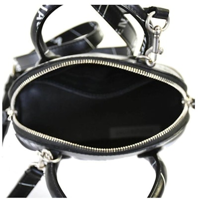 Balenciaga Logo Print Ville Shoulder Bag XXS Black Lookbook Balenciaga Logo Print Ville Shoulder Bag XXS Black