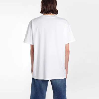 Kaos Pria Balenciaga Logo Print Crewneck Putih 556150TYK239000 Shop Kaos Pria Balenciaga Logo Print Crewneck Putih 556150TYK239000