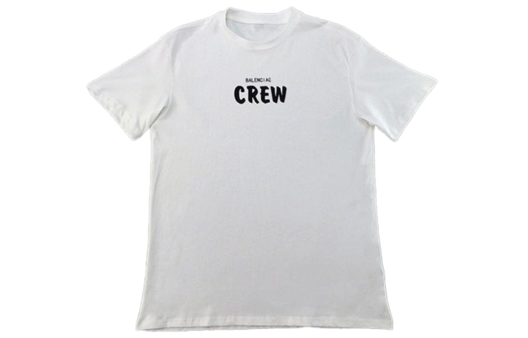 Order 발렌시아가 로고 프린트 화이트 루즈핏 티셔츠 620941TIV749040