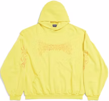 Balenciaga Logo Print Yellow Hoodie Unisex Oversized Fit Casual Style. 761458TPVN77175 Balenciaga Logo Print Yellow Hoodie Unisex Oversized Fit Casual Style. 761458TPVN77175