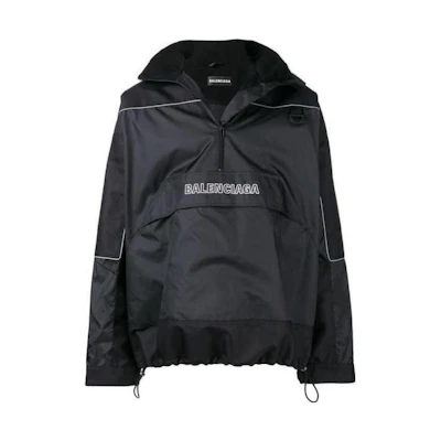 Balenciaga Logo Printed Casual Sweatshirt Men’s Regular Fit Black 533917TAO18