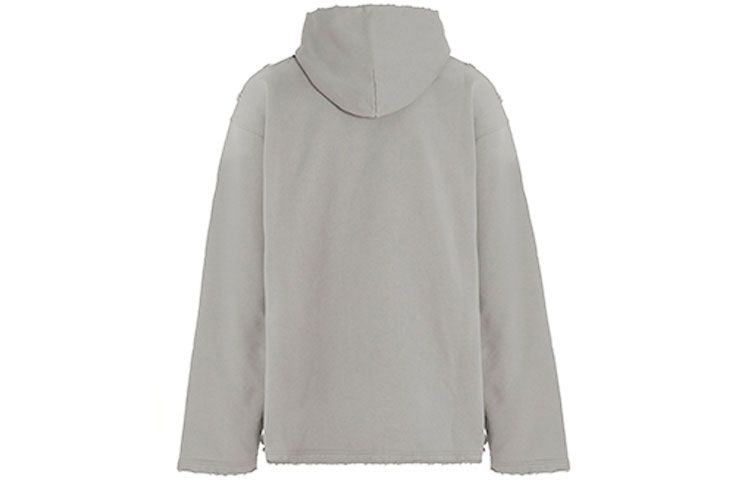 Balenciaga Logo Printed Pullover Hoodie Oversized Fit - Grey. 661711TKVF68174 圖 3