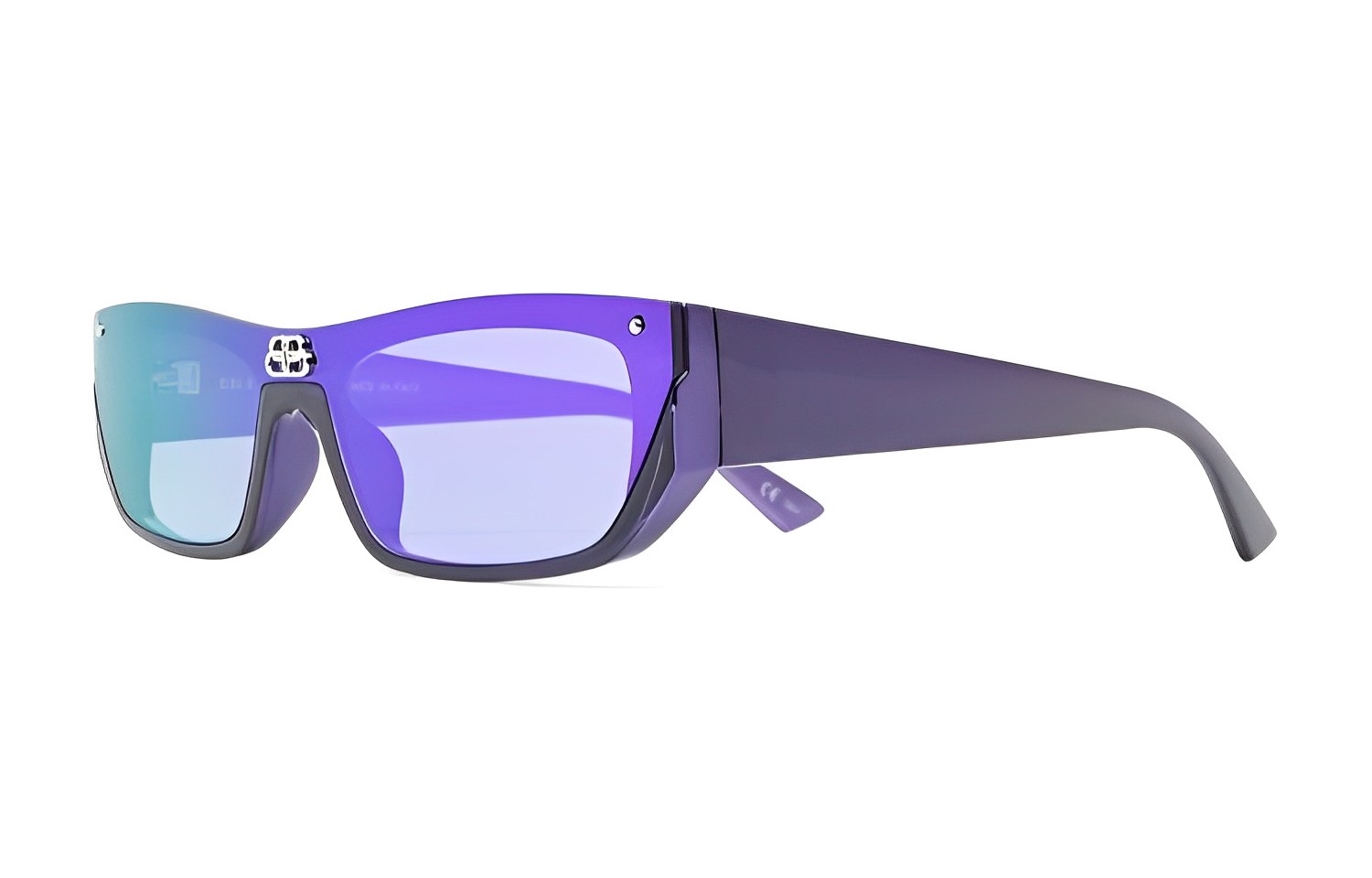 Balenciaga Logo Rectangular Purple Sunglasses Unisex Injection Molded Frame BB0080S005 圖 2