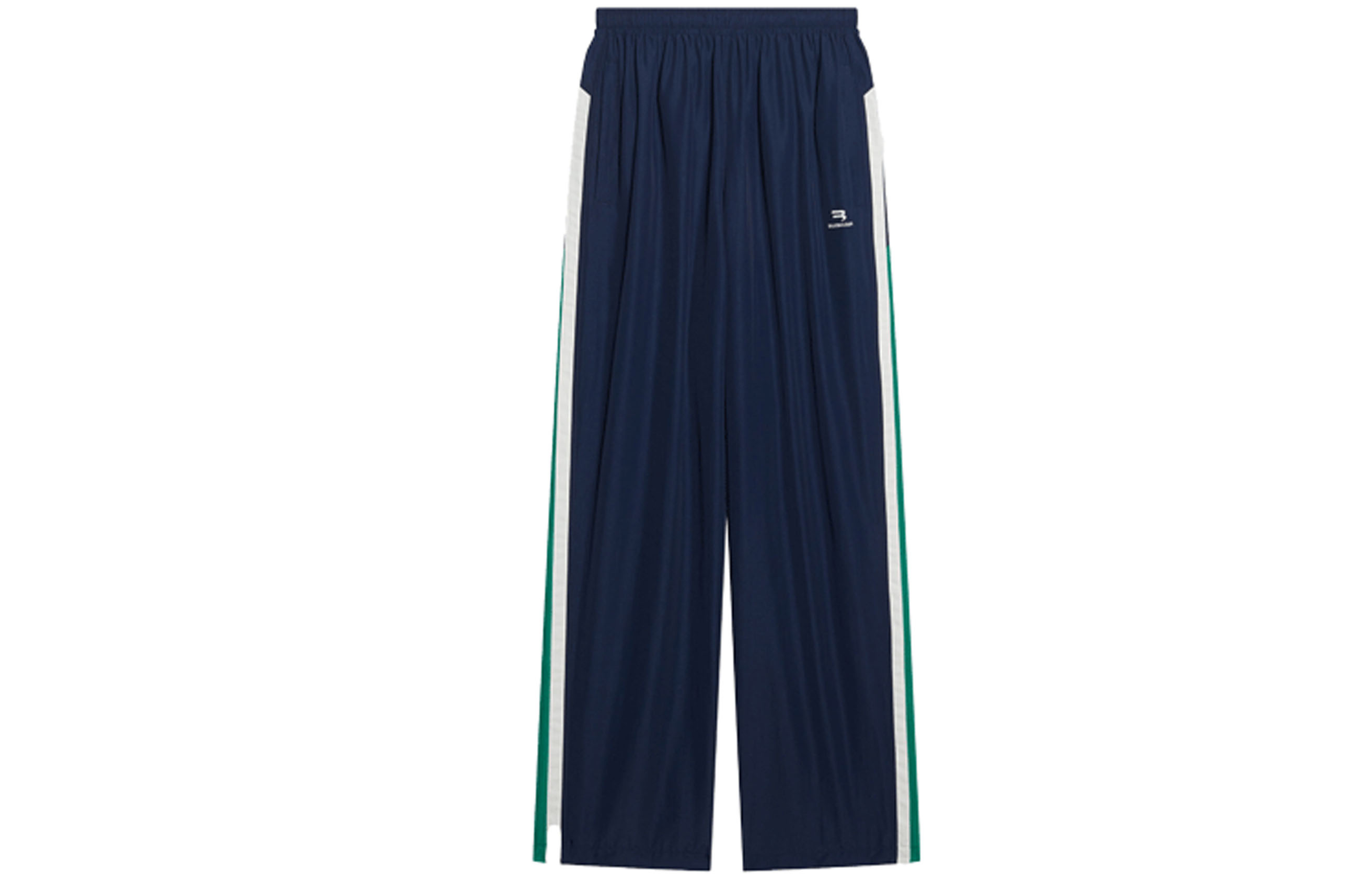 Order 발렌시아가 로고 사이드 스트라이프 니트 트랙 팬츠 루즈핏 블루. 675491TKO484063