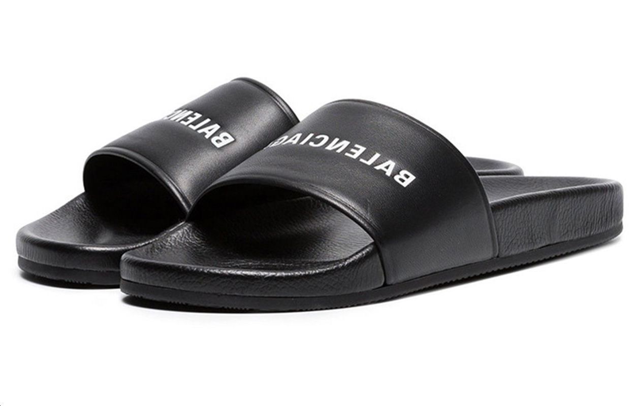 Balenciaga Logo Slide 'Black' 圖 3