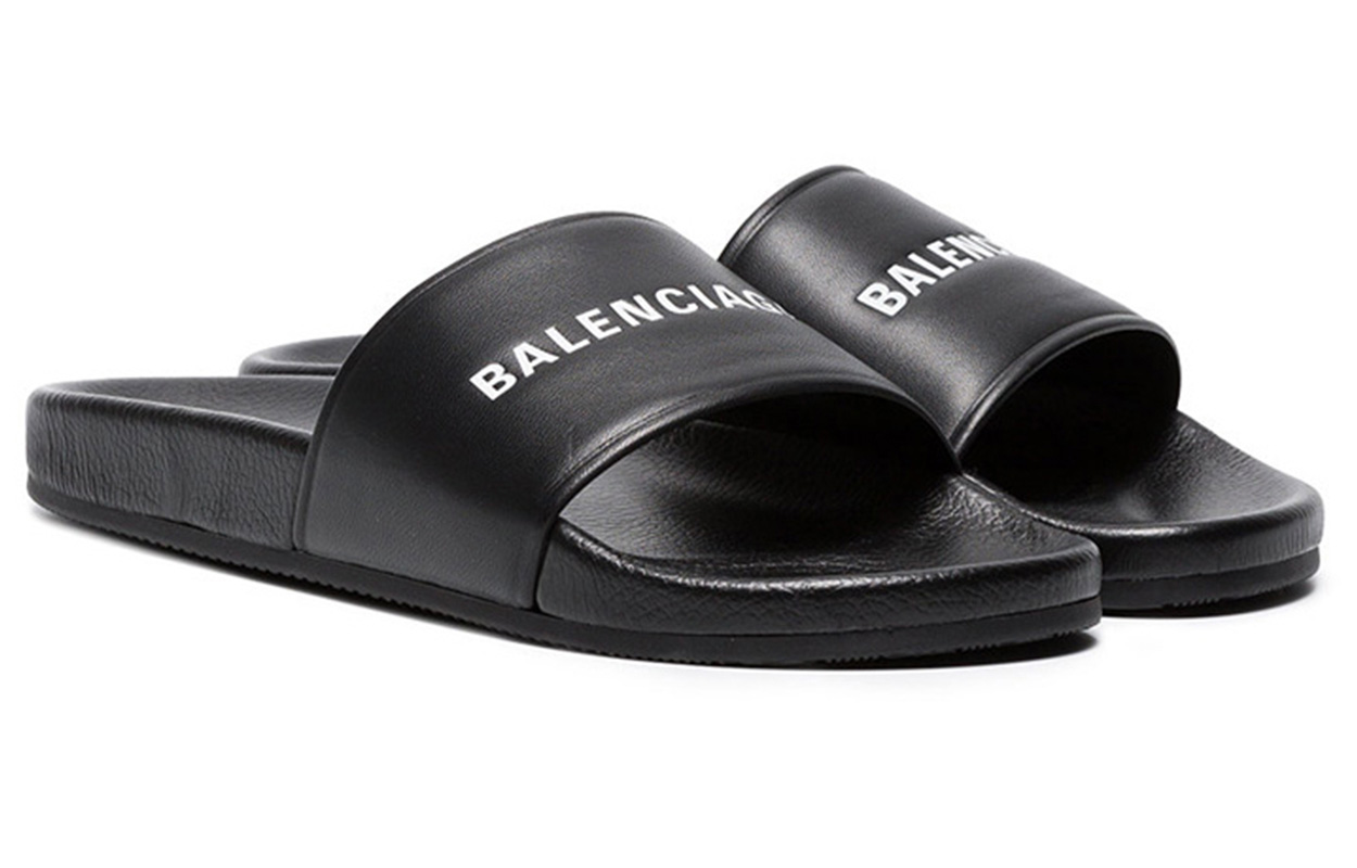 Balenciaga Logo Slide 'Black' 圖 4