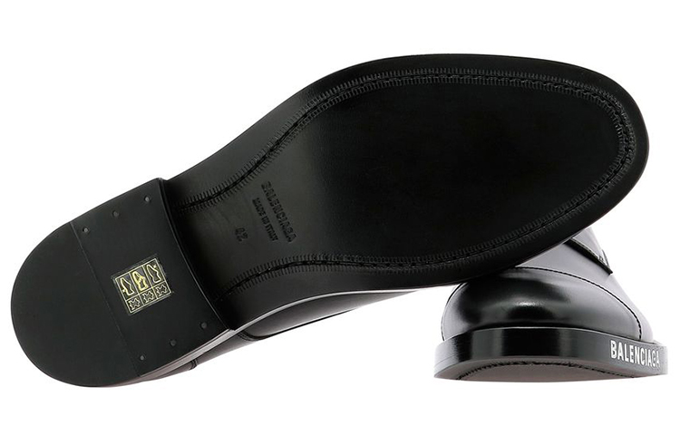 Purchase Balenciaga Logo Sole Derby 'Negro' 590716-WA720-1000