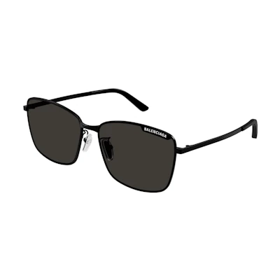 Balenciaga Logo Square Sunglasses with Alloy Frame Unisex Couples Style BB0280SA-001