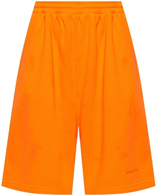 Balenciaga Logo Sweat Shorts 'Fluo Orange' Buy Balenciaga Logo Sweat Shorts 'Fluo Orange'
