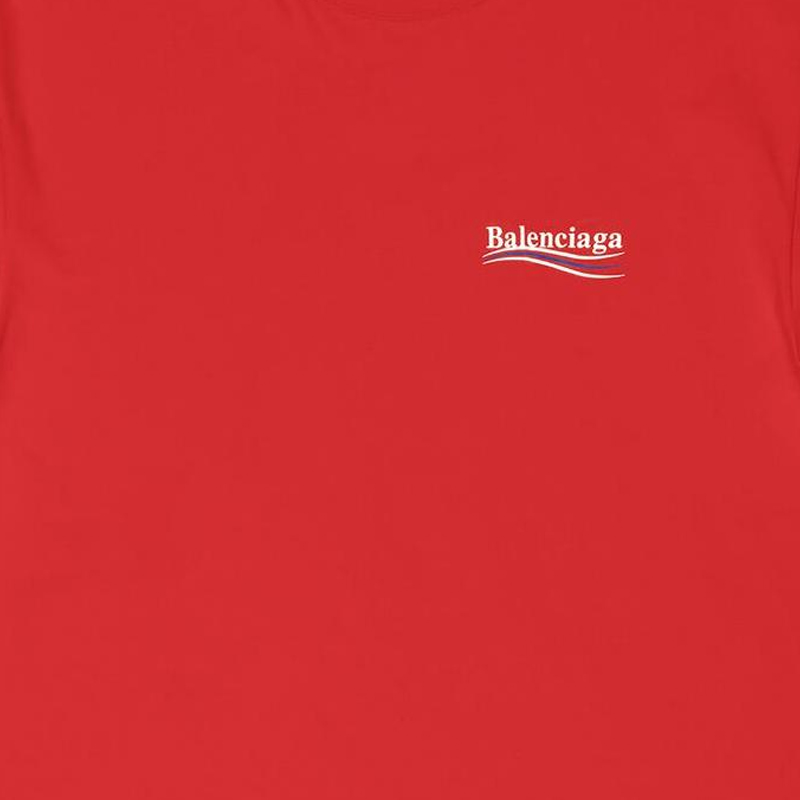 Balenciaga Logo Unisex Red Short Sleeve T-Shirt Regular Fit. 641655TKVJ16040 圖 6