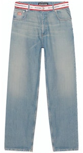 발렌시아가 로고 데님 팬츠 (블루/화이트) 657615 TIW21 4031 Buy 발렌시아가 로고 데님 팬츠 (블루/화이트) 657615 TIW21 4031