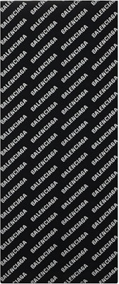 巴黎世家Logo羊毛围巾 情侣款 黑白色. 673133420B81077 Buy 巴黎世家Logo羊毛围巾 情侣款 黑白色. 673133420B81077