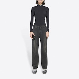 巴黎世家 長袖貼身上衣「黑/白」 Details for 巴黎世家 長袖貼身上衣「黑/白」