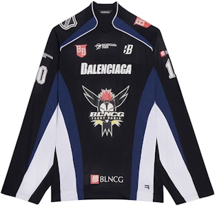 Balenciaga Kaos Lengan Panjang Hockey 'Hitam/Tinta/Putih' 657105 TKV24 6298 Buy Balenciaga Kaos Lengan Panjang Hockey 'Hitam/Tinta/Putih' 657105 TKV24 6298