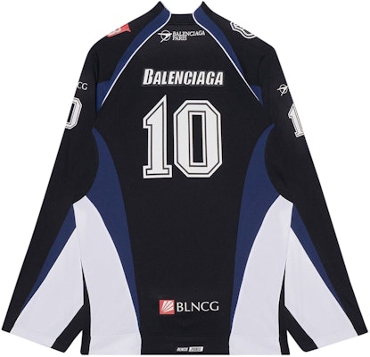 Balenciaga Long-Sleeve Hockey Shirt 'Black/Ink/White' Order Balenciaga Long-Sleeve Hockey Shirt 'Black/Ink/White'