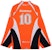 Balenciaga Long-Sleeve Hockey Shirt 'Fluorescent Orange/White/Black'