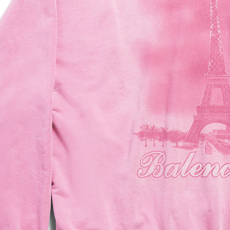 Details for Balenciaga 寬鬆版字母印花連帽衫 淺粉色 男女通用款 744462TQVO25905
