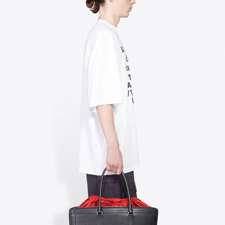 Balenciaga Loose Fit White Alphabet Print T-Shirt 641614TJVI39040 圖 7