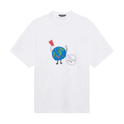 Balenciaga Love Earth Flatground Large Fit T-Shirt