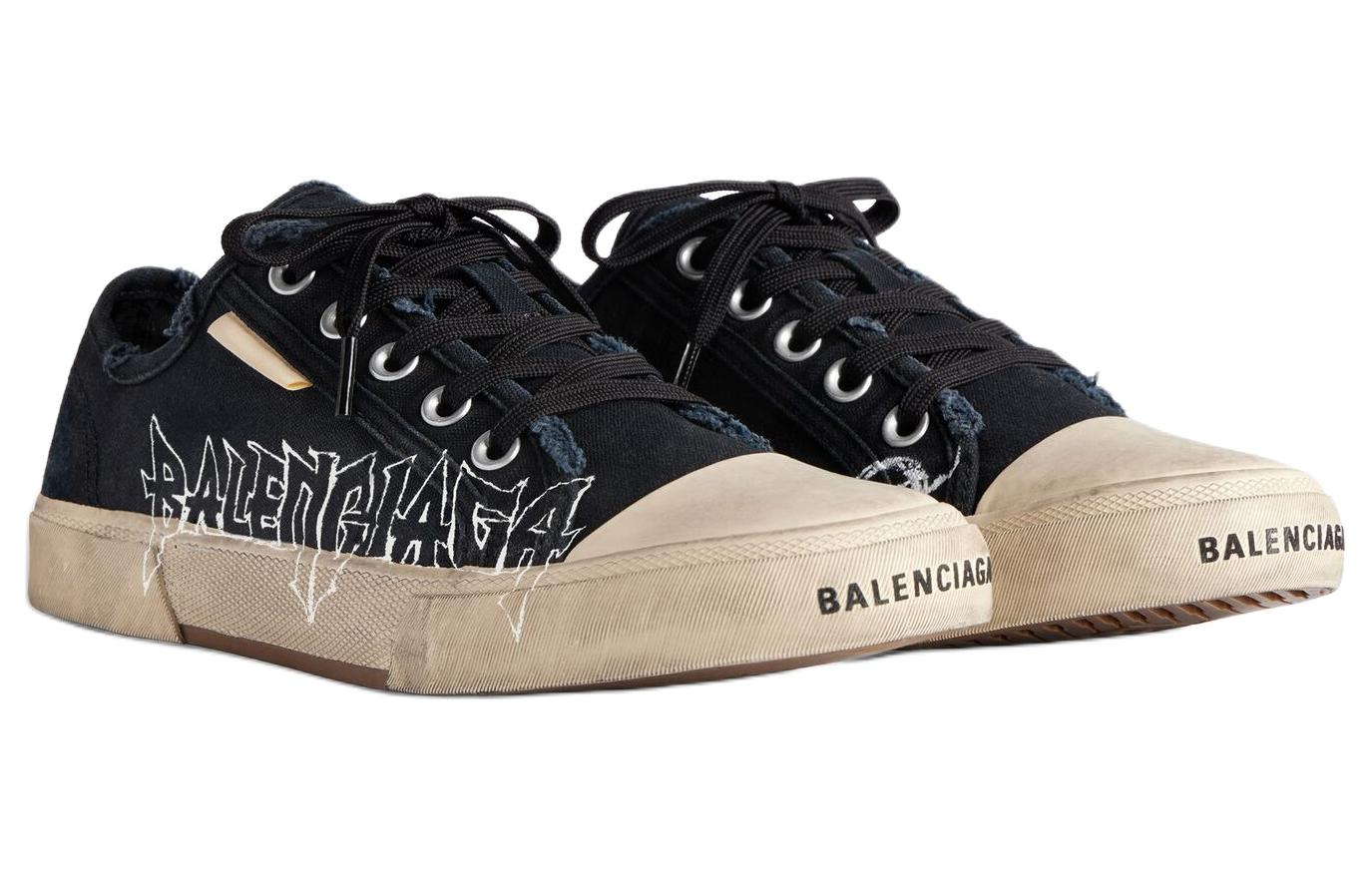 Shop 巴黎世家低帮运动鞋 '黑色舒适' 688754W3RCY1090